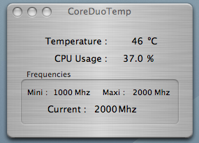 MacBook Pro Temperature under moderate load (AC)