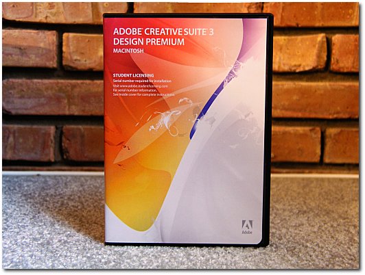 The Adobe CS3 box