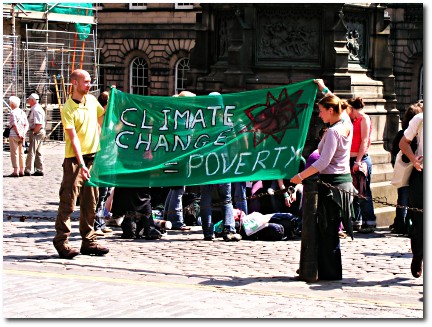 Climate change banner