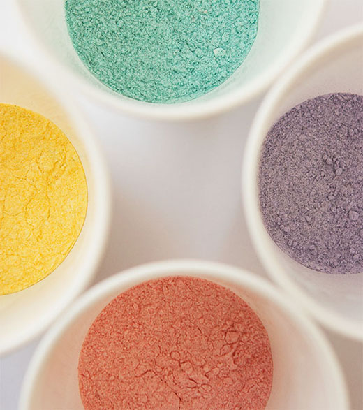 Coloured flour