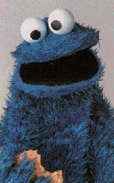 Apparently, the post monster couldn't make it to the photo shoot. The nice cookie monster sent us this picture instead.