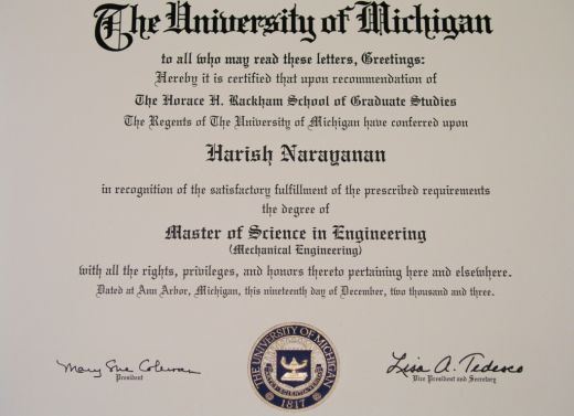 My degree