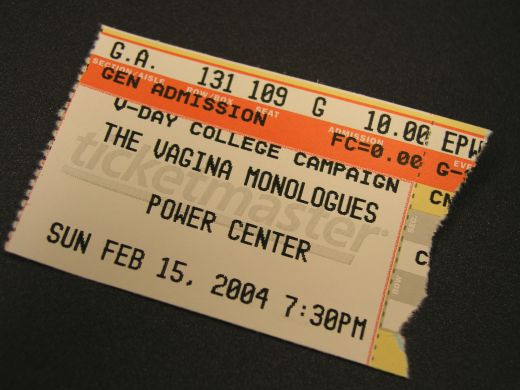 My ticket stub.